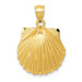 14K Yellow Gold Seashell Pendant - (A82-867)
