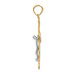 14K Two-tone Gold Diamond-cut Crucifix Pendant 50mm length - (A83-420) 14K Two-tone Gold Diamond-cut Crucifix Pendant 50mm length - (A83-420)