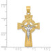 14K Yellow Gold INRI Celtic Crucifix Pendant - (A83-431) 14K Yellow Gold INRI Celtic Crucifix Pendant - (A83-431)