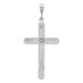 14K White Gold Cross Pendant 51mm length - (A85-161) 14K White Gold Cross Pendant 51mm length - (A85-161)