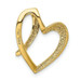 14K Yellow Gold Heart Slide - (A98-366)