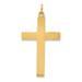 14K Yellow Gold Laser Designed Cross Pendant 40mm length - (A99-987) 14K Yellow Gold Laser Designed Cross Pendant 40mm length - (A99-987)