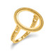 14K Yellow Gold 1/10th American Eagle Coin Polished Coin Ring - Size: 7 - (B31-696) 14K Yellow Gold 1/10th American Eagle Coin Polished Coin Ring - Size: 7 - (B31-696)
