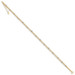 14K Two-tone Gold 2 Stands Spiga Mirror Beads W/ 1'' extension Anklet - Length 9'' inches - (C64-241) 14K Two-tone Gold 2 Stands Spiga Mirror Beads W/ 1'' extension Anklet - Length 9'' inches - (C64-241)