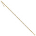 14K Two-tone Gold 2 Stands Spiga Mirror Beads W/ 1'' extension Anklet - Length 9'' inches - (C64-241) 14K Two-tone Gold 2 Stands Spiga Mirror Beads W/ 1'' extension Anklet - Length 9'' inches - (C64-241)