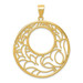 14K Yellow Gold Circle Pendant - (A84-393) 14K Yellow Gold Circle Pendant - (A84-393)