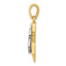 14K Two-tone Gold Star of David Pendant 30mm length - (A84-731) 14K Two-tone Gold Star of David Pendant 30mm length - (A84-731)