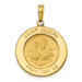 14K Yellow Gold Saint Joseph Medal Pendant 19mm width - (A86-543)
