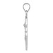 14K White Gold Polished and Satin St. Michael Badge Medal Pendant 22mm width - (B11-592) 14K White Gold Polished and Satin St. Michael Badge Medal Pendant 22mm width - (B11-592)