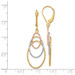 Leslie's 14K Tri-Color Gold Dangle Leverback Earrings - (B44-287) Leslie's 14K Tri-Color Gold Dangle Leverback Earrings - (B44-287)