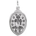 14K White Gold 18x12mm Oval Miraculous Medal Pendant - (B15-652) 14K White Gold 18x12mm Oval Miraculous Medal Pendant - (B15-652)