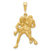 14K Yellow Gold Wrestling Charm - (A82-866)