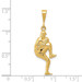 14K Yellow Gold Polished 3-Dimensional Pitcher Baseball Charm - (A83-339) 14K Yellow Gold Polished 3-Dimensional Pitcher Baseball Charm - (A83-339)