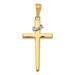 14K Two-tone Gold Cross Pendant 44mm length - (A83-941) 14K Two-tone Gold Cross Pendant 44mm length - (A83-941)