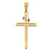 14K Two-tone Gold Cross Pendant 44mm length - (A83-941) 14K Two-tone Gold Cross Pendant 44mm length - (A83-941)