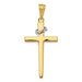 14K Two-tone Gold Cross Pendant 44mm length - (A83-941) 14K Two-tone Gold Cross Pendant 44mm length - (A83-941)