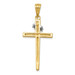 14K Two-tone Gold Cross Pendant 44mm length - (A83-941) 14K Two-tone Gold Cross Pendant 44mm length - (A83-941)