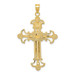 14K Two-tone Gold INRI Crucifix Pendant 48mm length - (A84-474) 14K Two-tone Gold INRI Crucifix Pendant 48mm length - (A84-474)