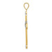 14K Yellow Gold and Rhodium Cross Pendant - (A84-480) 14K Yellow Gold and Rhodium Cross Pendant - (A84-480)
