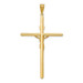 14k Two Tone Gold Polished Jesus Crucifix Pendant - (A85-931)