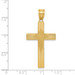 14K Yellow Gold Laser Designed Cross 41mm length - (B11-361)