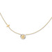 14k Yellow Gold Two-tone-plated Diamond-cut Angel & Cross Necklace - length: 17" inches - (B22-654) 14k Yellow Gold Two-tone-plated Diamond-cut Angel & Cross Necklace - length: 17" inches - (B22-654)