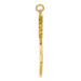 14K Yellow Gold Tennis Racquet Pendant - (A82-543) 14K Yellow Gold Tennis Racquet Pendant - (A82-543)