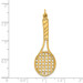14K Yellow Gold Tennis Racquet Pendant - (A82-543) 14K Yellow Gold Tennis Racquet Pendant - (A82-543)