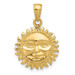 14K Yellow Gold Solid Polished 3-Dimensional Sun Pendant - (A83-147) 14K Yellow Gold Solid Polished 3-Dimensional Sun Pendant - (A83-147)