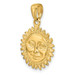 14K Yellow Gold Solid Polished 3-Dimensional Sun Pendant - (A83-147) 14K Yellow Gold Solid Polished 3-Dimensional Sun Pendant - (A83-147)