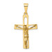 14K Yellow Gold Polished Crucifix Pendant 48mm length - (A83-346) 14K Yellow Gold Polished Crucifix Pendant 48mm length - (A83-346)