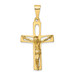 14K Yellow Gold Polished Crucifix Pendant 48mm length - (A83-346) 14K Yellow Gold Polished Crucifix Pendant 48mm length - (A83-346)