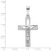 14K White Gold Crucifix Pendant 48mm length - (A83-401)