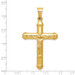14K Yellow Gold Reversible Crucifix /Cross Pendant 56mm length - (A83-510) 14K Yellow Gold Reversible Crucifix /Cross Pendant 56mm length - (A83-510)