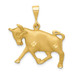 14K Yellow Gold Taurus Zodiac Charm - (A83-823) 14K Yellow Gold Taurus Zodiac Charm - (A83-823)