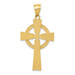 14K Yellow Gold Celtic Cross Pendant 45mm length - (A83-936) 14K Yellow Gold Celtic Cross Pendant 45mm length - (A83-936)