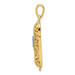 14K Yellow Gold & Rhodium Mezuzah with Shin Charm - (A83-954) 14K Yellow Gold & Rhodium Mezuzah with Shin Charm - (A83-954)