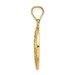 14k Yellow Gold San Benito 2 Sided Round Pendant - (A86-108) 14k Yellow Gold San Benito 2 Sided Round Pendant - (A86-108)