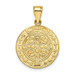 14k Yellow Gold San Benito 2 Sided Round Pendant - (A86-108) 14k Yellow Gold San Benito 2 Sided Round Pendant - (A86-108)