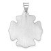 14K White Gold Polished and Satin St. Florian Badge Medal Penant 26mm width - (B11-420) 14K White Gold Polished and Satin St. Florian Badge Medal Penant 26mm width - (B11-420)