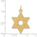 14K Yellow Gold Laser Designed Star of David Pendant - (B11-489) 14K Yellow Gold Laser Designed Star of David Pendant - (B11-489)