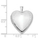 14K 20mm White Gold Flower Vine Border Heart Locket 25x20mm - (B14-255)