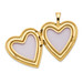 14K Yellow Gold 20mm Enamel Rose Heart Locket 24x20mm - (B14-314) 14K Yellow Gold 20mm Enamel Rose Heart Locket 24x20mm - (B14-314)