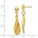 14K Yellow Gold Tear Drop Dangle Post Earrings - (B43-859) 14K Yellow Gold Tear Drop Dangle Post Earrings - (B43-859)