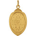 14K Yellow Gold 20x13mm Oval Miraculous Medal Pendant - (B15-988) 14K Yellow Gold 20x13mm Oval Miraculous Medal Pendant - (B15-988)