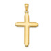 14K Yellow Gold Solid Cross Pendant 38mm length - (A83-722) 14K Yellow Gold Solid Cross Pendant 38mm length - (A83-722)