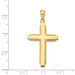 14K Yellow Gold Solid Cross Pendant 38mm length - (A83-722) 14K Yellow Gold Solid Cross Pendant 38mm length - (A83-722)