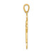 14K Yellow Gold two tone Fleur De Lis Cross Pendant - (A84-611) 14K Yellow Gold two tone Fleur De Lis Cross Pendant - (A84-611)