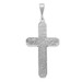 14K White Gold Crucifix Pendant 48mm length - (A84-842)