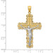 14k Two Tone Gold Crucifix Pendant - (A86-241) 14k Two Tone Gold Crucifix Pendant - (A86-241)